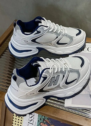 New Spring Women's Sneakers Luxury Designer Fashion Casual Sneakers White Breathable Tennis Shoes Low Top Vulcanized Shoes