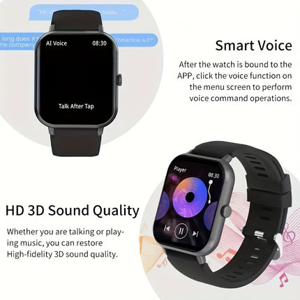 Smartwatch for Men And Women Gift, 4.65 cm Full Touch Screen Smartwatch with Text And Call Capabilities