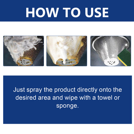Bubble Cleaner, Range Hood Stove Exhaust Pipe Wall Kitchen Utensils Oil Cleaning Agent