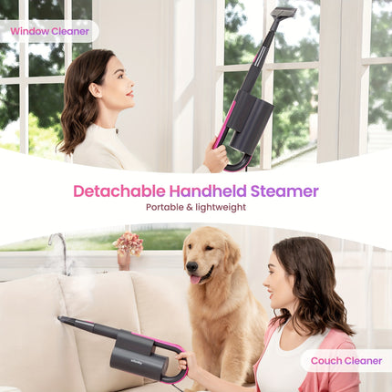 Mop Cleaner With Detachable Handheld Steamer For Cleaning Hardwood/Laminate Floor