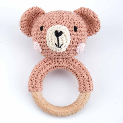 Carving Name Baby Soothing Bell Newborn Gift Bath Gift Knitted Cartoon Doll