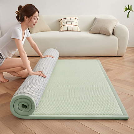 A Summer Mattress, Outdoor Camping Futon Mat, Floor Mat, Breathable and Cool Fabric, Easy to Fold,