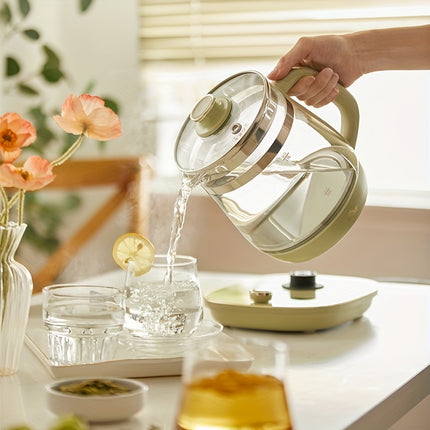 Bear Health-Care Tea Maker And Kettle, 9-In-1 Programmable Brewing Master, 1.5 Liters, Spruce Blue