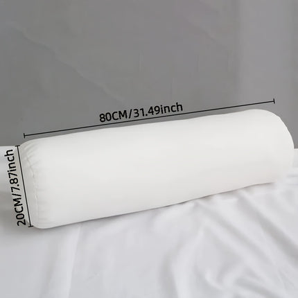 1pc Long Cylindrical Pillow Insert for Women's Side Sleeping, Leg-Hugging Pillow Core,