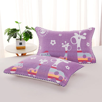 Three-layer Blended Gauze Pillow Cover Cotton Printed Towel