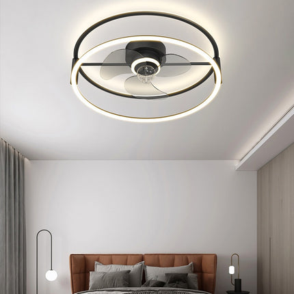 Modern Simple Dining Room Ceiling Fan Light