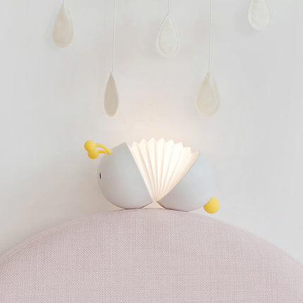 Creative Caterpillar Night Light Bedside Lamp LED USB Charging Wall Lamp with Magnet Extendable Soft Bedroom Light