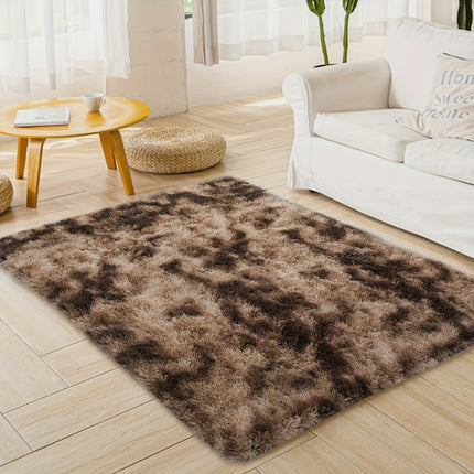 1pc Nordic Style High-Density Plush Mat, Square Mat, Light -Friendly and Easy to Clean,
