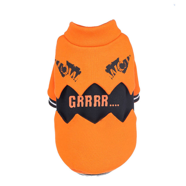 Puppy dog clothes halloween pumpkin costume