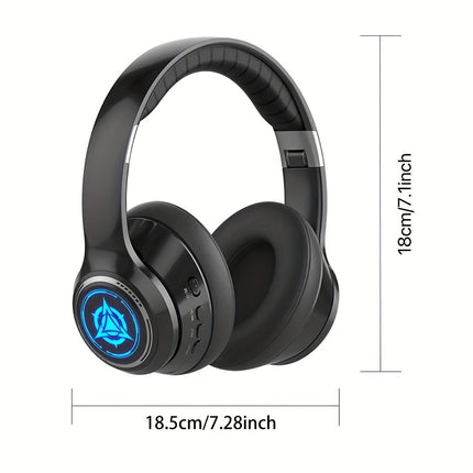Wireless Gaming Headphones with Noise Reduction and Ambient Lighting