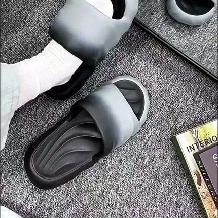 2 pcs set Men'S/Women'S Home Shoes, Indoor Slippers Suitable for Outdoor Use, Thick-Soled Comfortable