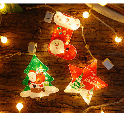Fairy Lights LED Star Snowflake Curtain String Lights Christmas Garland Wedding Xmas Holiday Party Decoration Home Decor Lighting