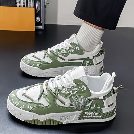 Sneakers, Outdoor Sports Men's Lace-up Fitness Skate Shoes Casual Basketball Shoes Comfortable