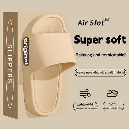 4 pcs set Men'S And Women'S Comfortable EVA Non-Slip Sandals - Featuring a Minimalist Striped Design
