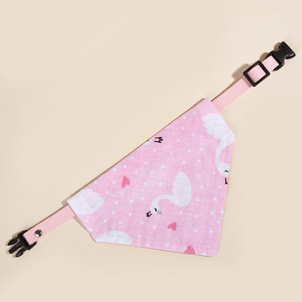 Pet Supplies Pet Saliva Towel Cartoon Pet Dog Collar Cat Triangle Towel Collar Pet Triangle Towel