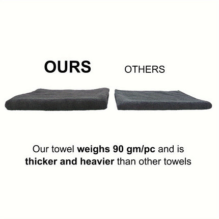 Ultra-Soft Microfiber Salon Towels (5/10/20/50pcs) (Black/White/Grey), 16x27 Inches, 400 GSM