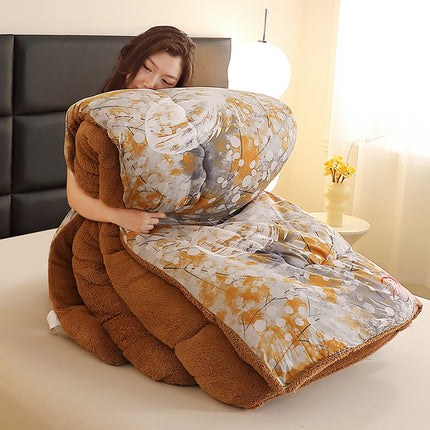1pc LIKON Luxury Plush Winter Quilt - Thick All-Season Comforter