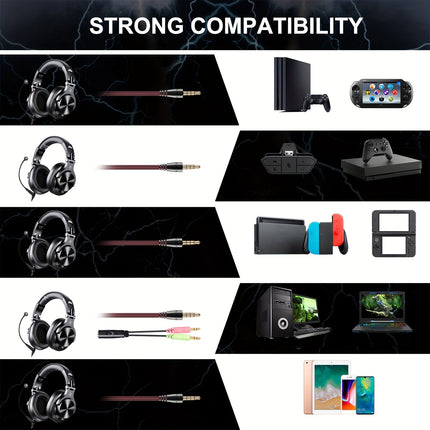 Professional Studio & Gaming Headset with Boom Mic