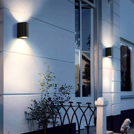 Outdoor Simple Wall Lamp LED Double-head Courtyard Light
