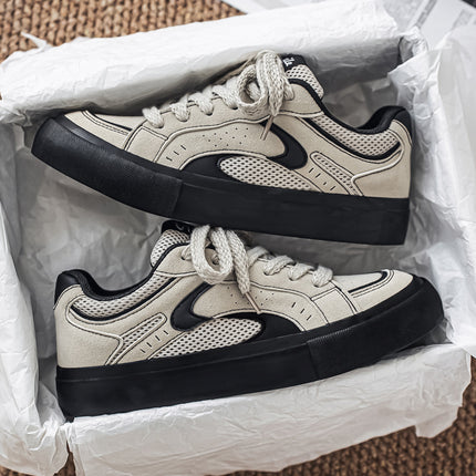 Men'S Low-Top Sneakers - Colorway - Lace-Up Closure, Cushioned PVC Sole - Minimalist Sneakers
