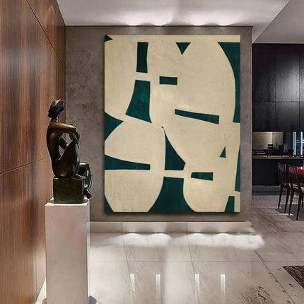 Handmade Oil Painting Canvas Wall Art Decoration Modern Green Abstract Texture For Home Decor Rolled Frameless Unstretched Painting