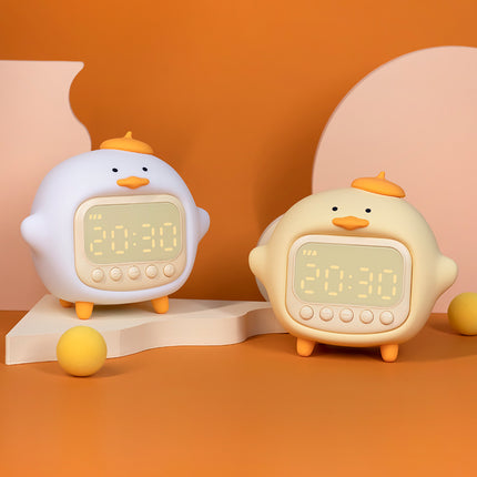 Smart Wake-up Hug Duck Alarm Clock Night Light