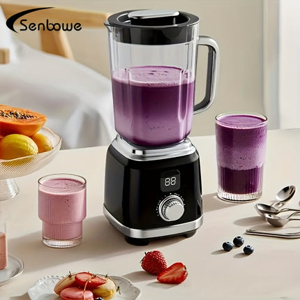 Juicer, Compact Home Blender with USB Rechargeable LED Display, Fast/Slow Speed Adjustment