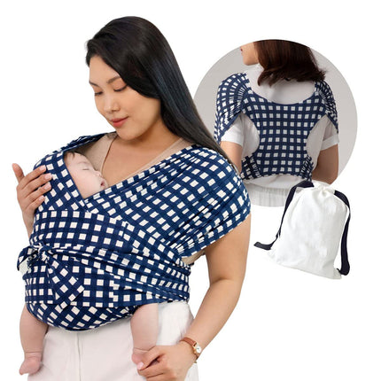 Grid Cross Simple Baby Sling X-type Front Holding Type