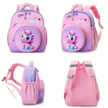 Girls' Cute Unicorn Backpack Suitable for Preschool, Kindergarten