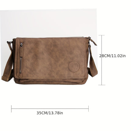 New high-capacity messenger bag retro Korean version Men's bag single shoulder bag crossbody bag casual