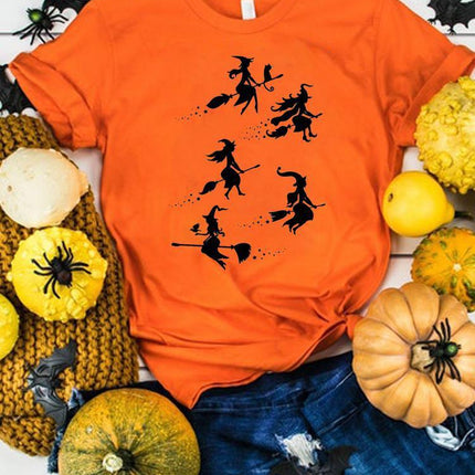 Halloween Thanksgiving Women's Summer Graphics T-Shirt Clothes