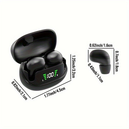 Wireless Headphones - Impossibly Compact Peanut Design,
