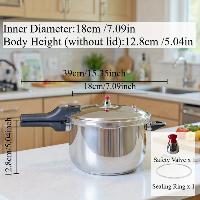 2 Sizes HCX Stainless Steel Pressure Cooker 18cm 20cm Multi-Functional for Soup, Porridge