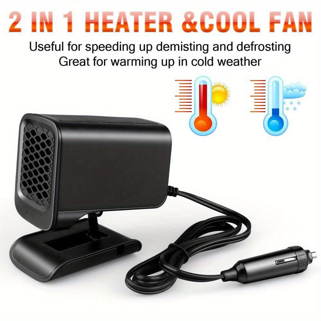 12V Air Heating Cooler - Car Windshield Defogger Heater