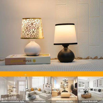 1pc Modern LED Table Lamp with Intricate Floral Pattern Shade, USB Powered, Adjustable BrightnessS