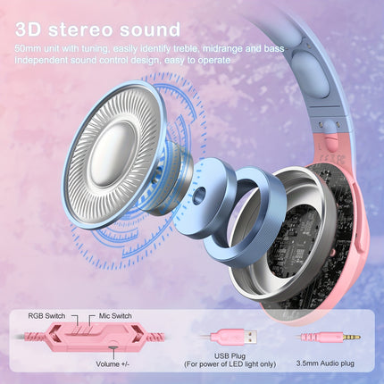 Headphones Noise Canceling Headset With Mic Microphone For PC, PS4, Computer
