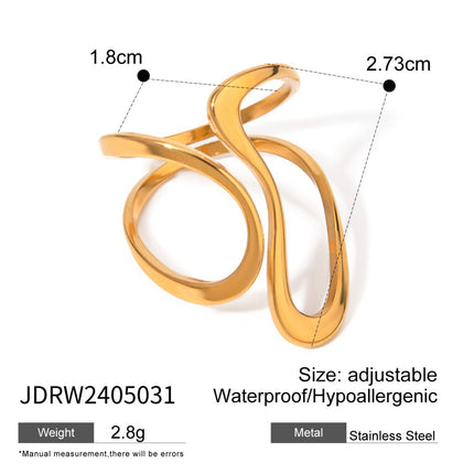 Stainless Steel Ring For Womencolorfast Subtly Luxurious And Exudes A Premium Vibe