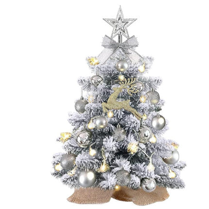 Christmas Tree With Lights Decoration Desktop Small Ornaments