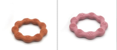 Full Three-dimensional Baby Silicone Teether Baby Molars Holding Round Teether