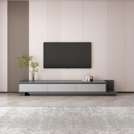 Cabinet, Suitable for 80-inch TV, 79"-130" Length Living Room Bedroom Entertainment Center Table,