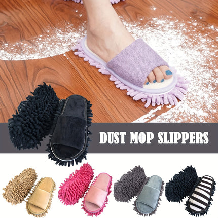 1 Pair of Removable Mop Slippers, Super Soft and Silent, One Size Fits All, Cleaning Supplies, Cleaning Tools
