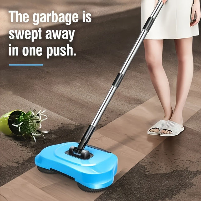 Household Push-Type Vacuum Cleaner And Mop Set - with Long Handle