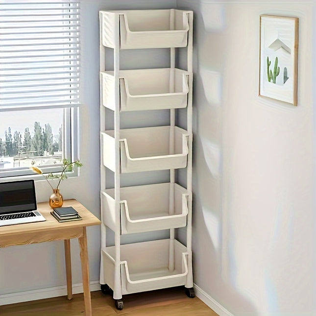 5pcs Combination of Mobile Storage Shelves-Space Saving