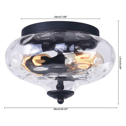 Bedroom Advanced Modern Minimalist Embedded Glass Ceiling Lamp