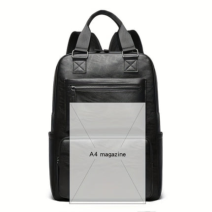 Unisex Casual Backpack - Large Capacity, Lightweight, Adjustable Straps, Zip Closure,