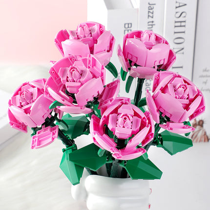 Educational Toys Rose Assembled Educational Toys Decoration Small Particles