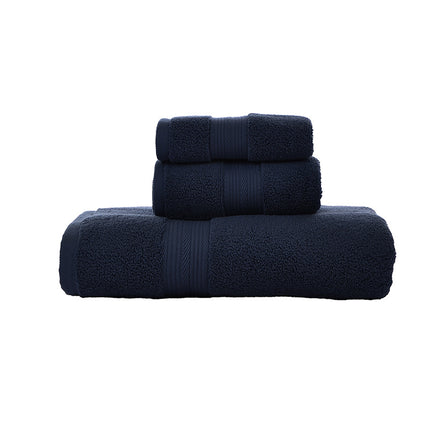 Household Soft Absorbent Solid-Colored Pure Cotton Towel Set Of Three