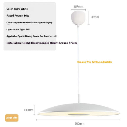 Modern Minimalistic Personalized Bauhaus Style Restaurant UFO Chandelier