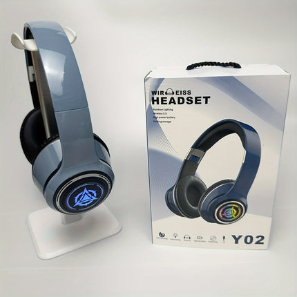 Wireless Gaming Headphones with Noise Reduction and Ambient Lighting