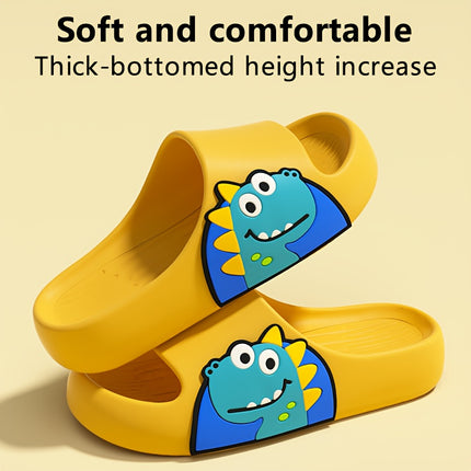 4 pcs Soft And Comfortable Cartoon Character Slippers for Kids Thick-Soled Casual Skate Shoes,